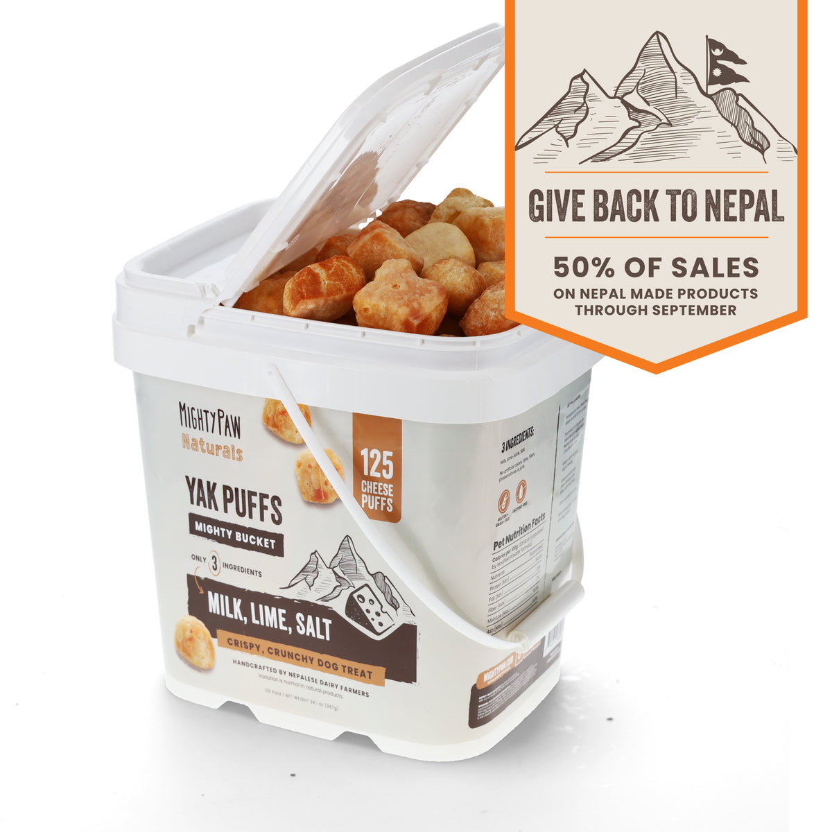 Bulk Bucket Yak Cheese Puffs