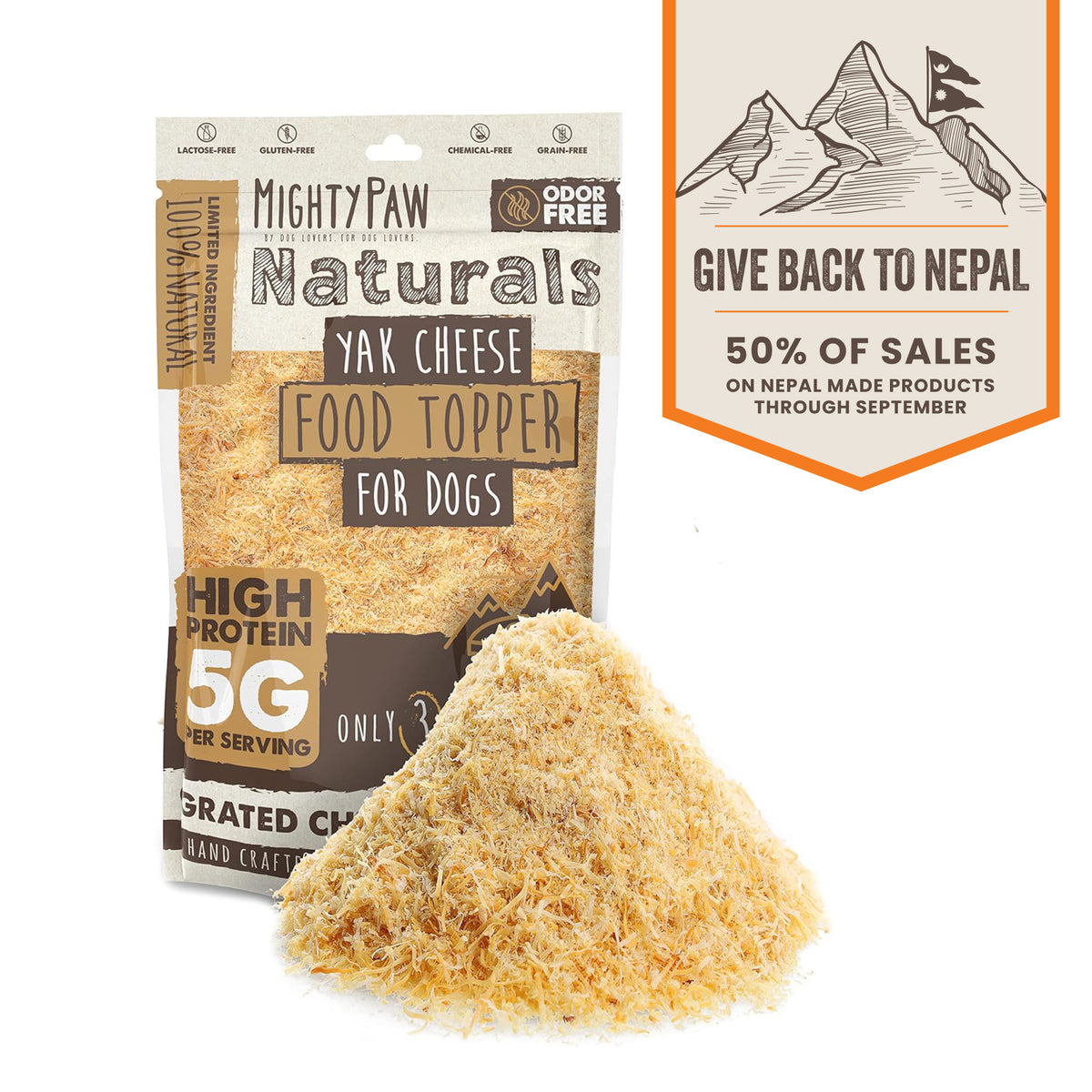 All-Natural Yak Cheese Food Topper
