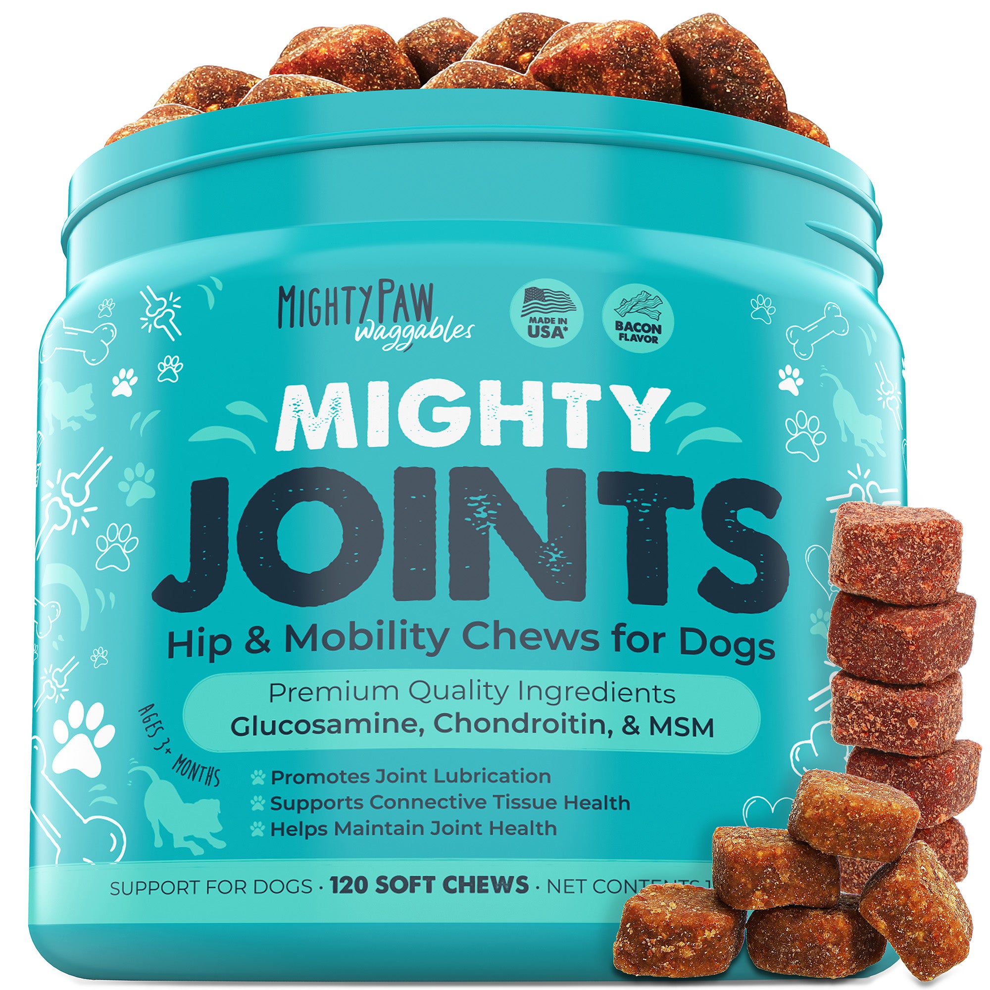 Mighty Joints Hip and Joint Supplement: Mobility Support for Dogs