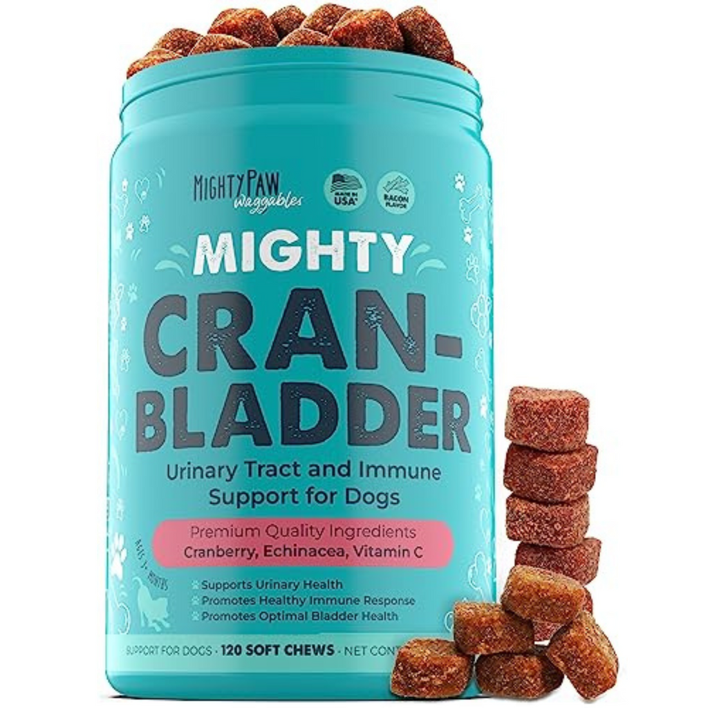 Mighty Paw Cran Bladder Chews Urinary Health Support for Dogs