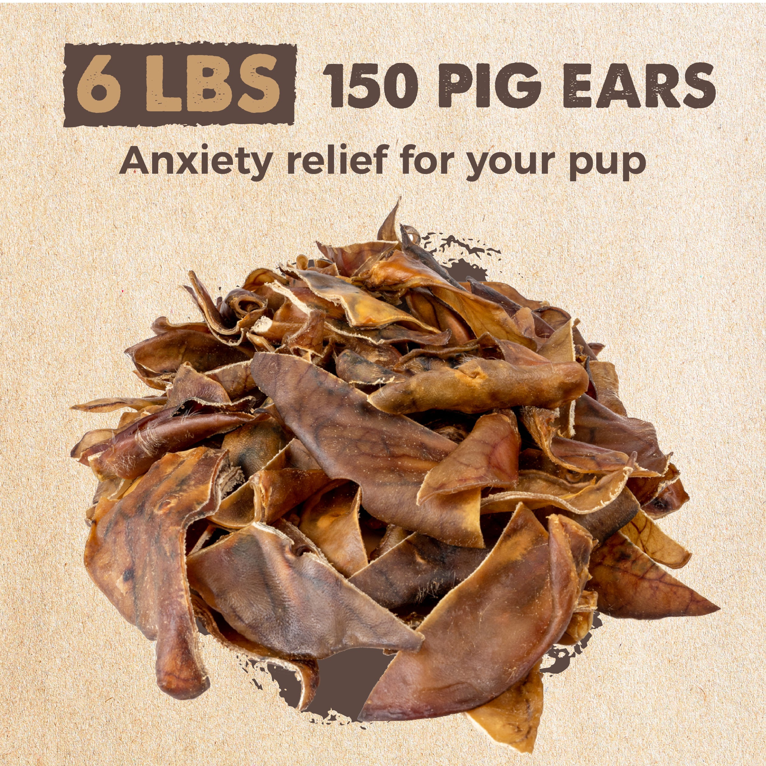 Natural Pig Ear Chews - Bulk Pack for Dogs