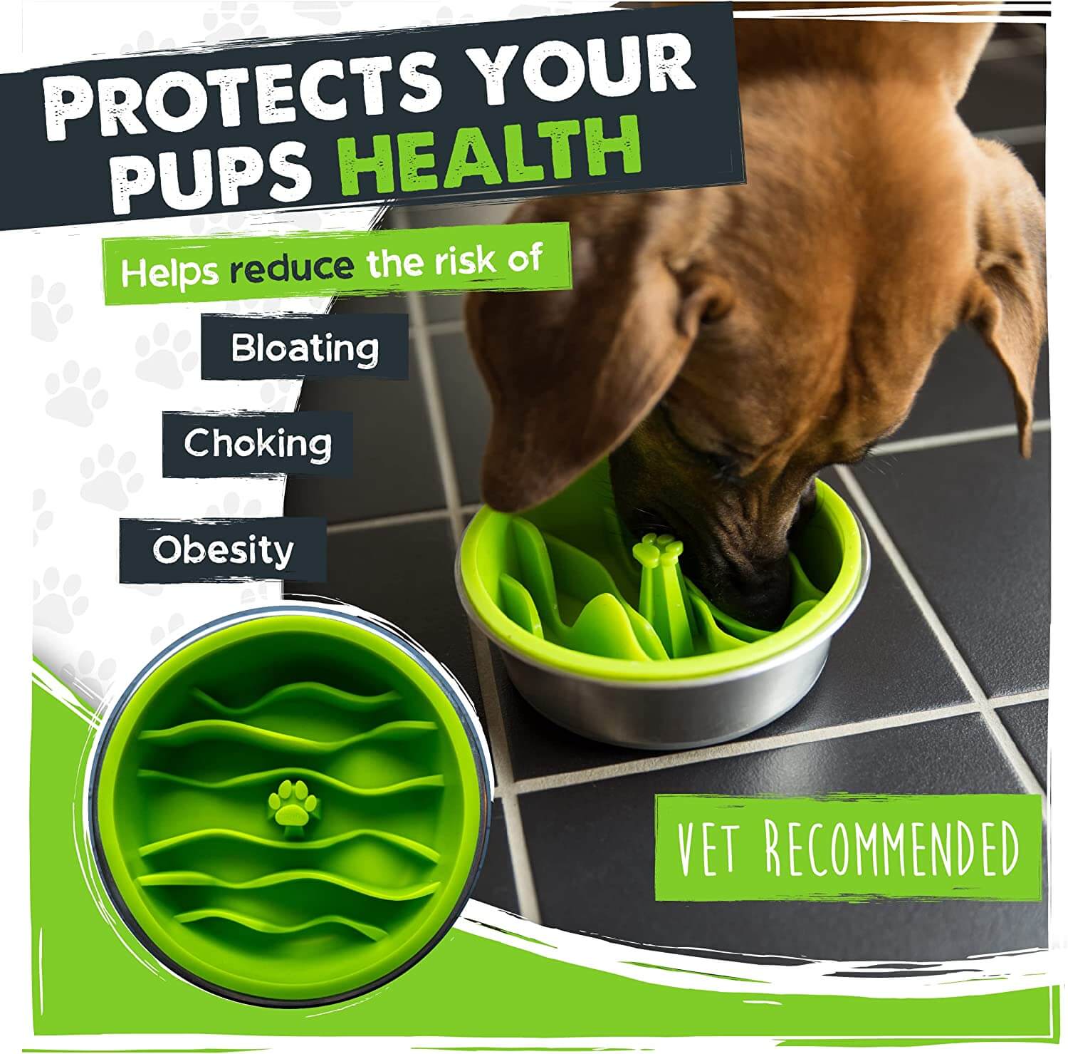 Slow Feeder Dog Bowls for Large Medium Dog Non Slip Maze Puzzle Bowl Pet  Slower Food Feeding Dishes Interactive Bloat Stop Preventing Choking  Healthy