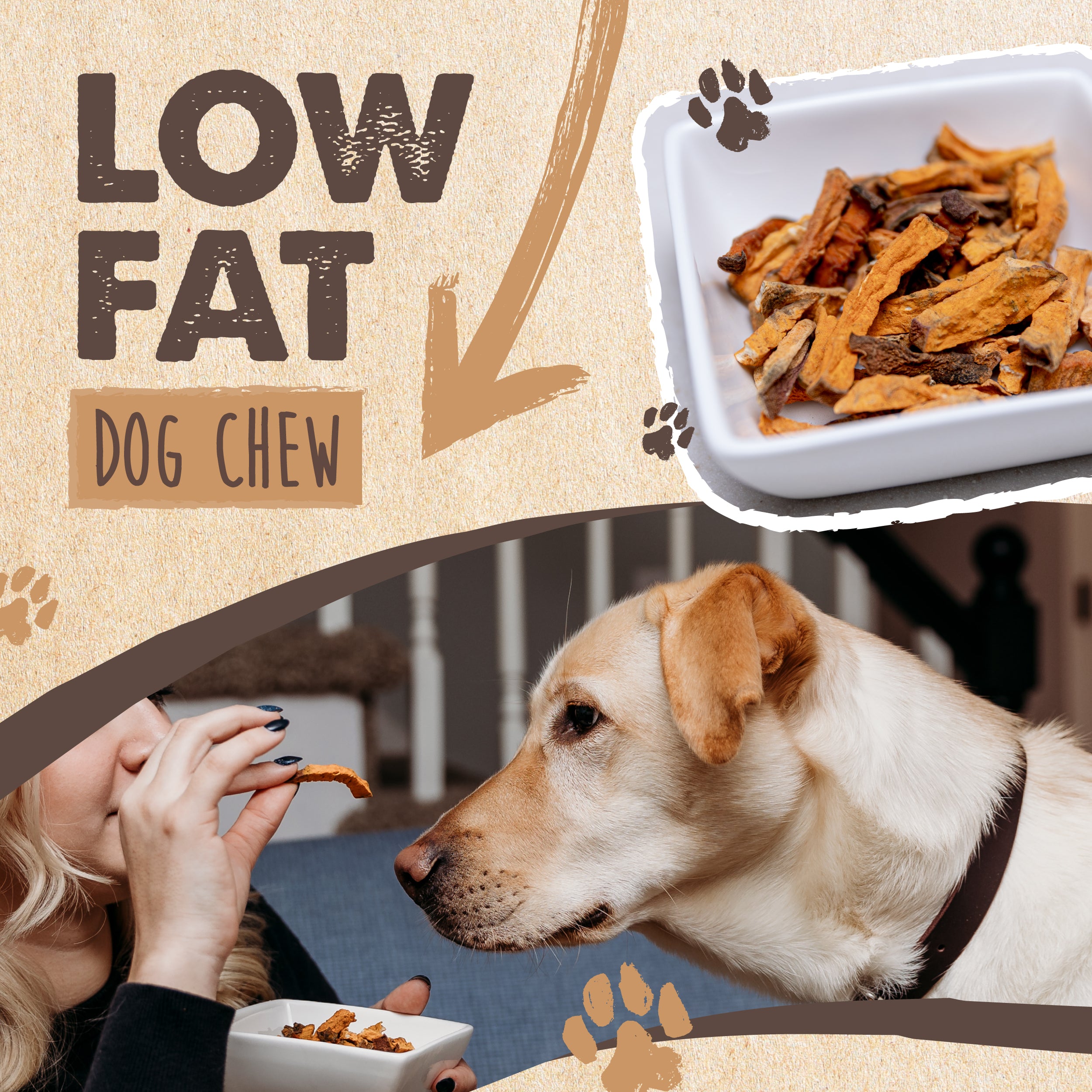 Low fat store dehydrated dog food