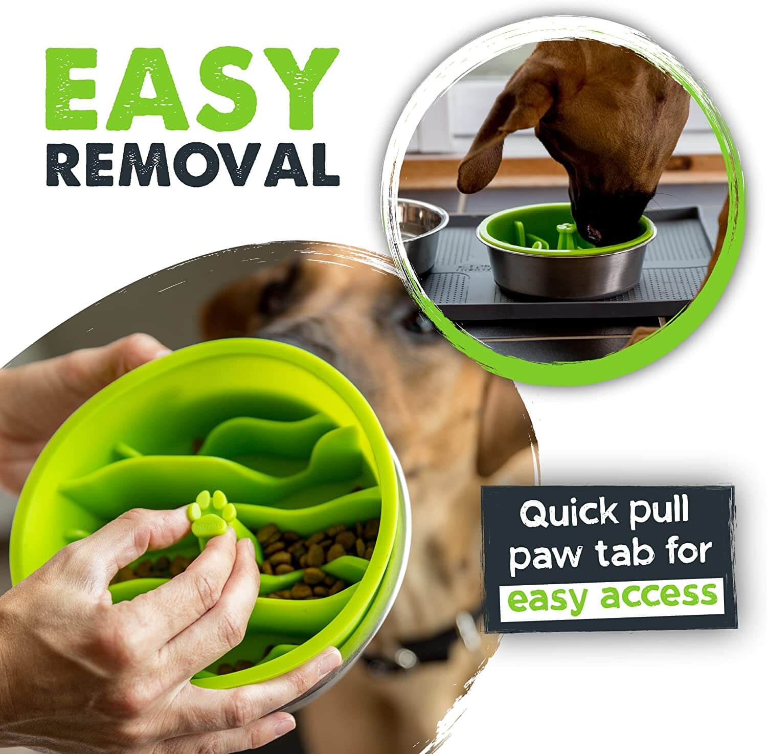 Mighty Paw Slow Feed Insert for Dog Bowls – Paul's Custom Pet Food