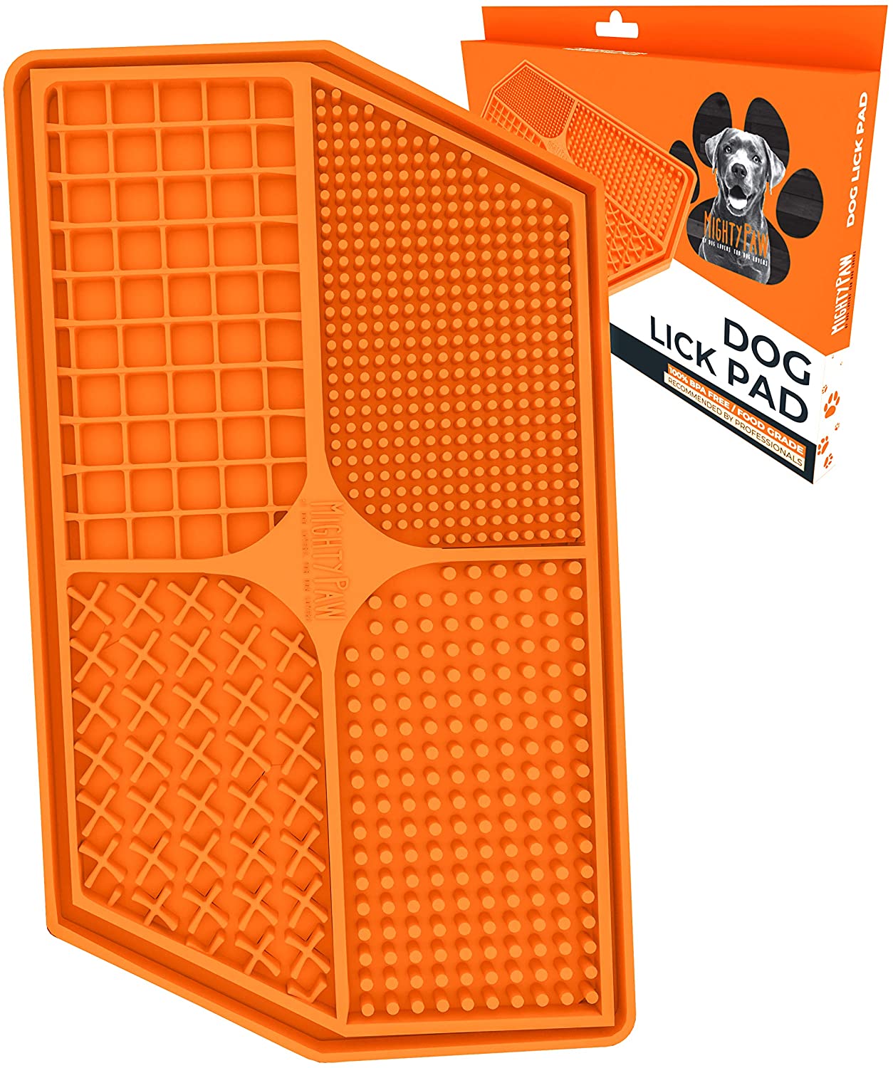 Calming Dog Lick Pad - Rescue with Four Textured Quadrants