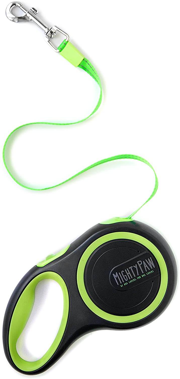 Durable and Reflective Retractable Dog Leash by Mighty Paw