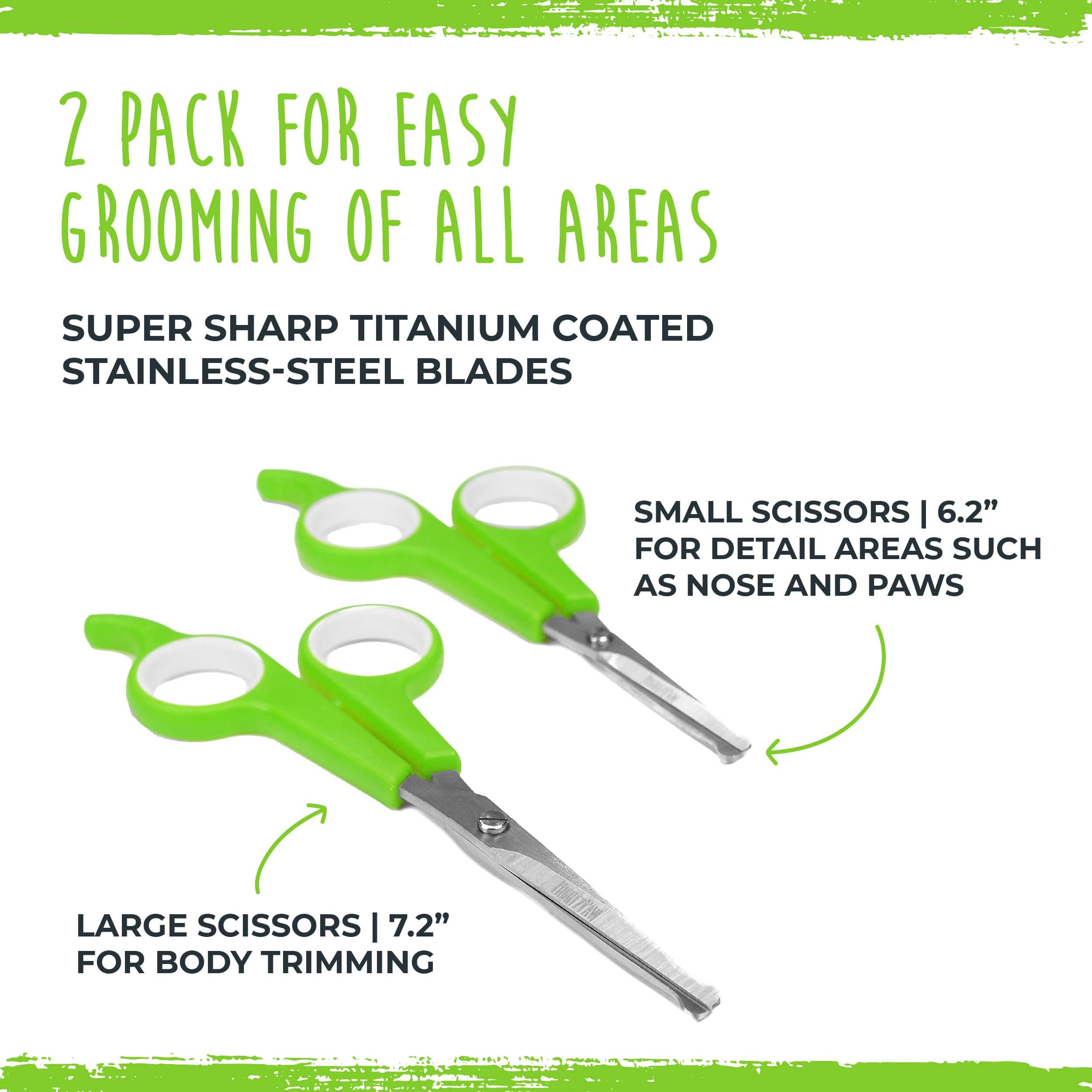 Dog Grooming Scissors (2 Pack)