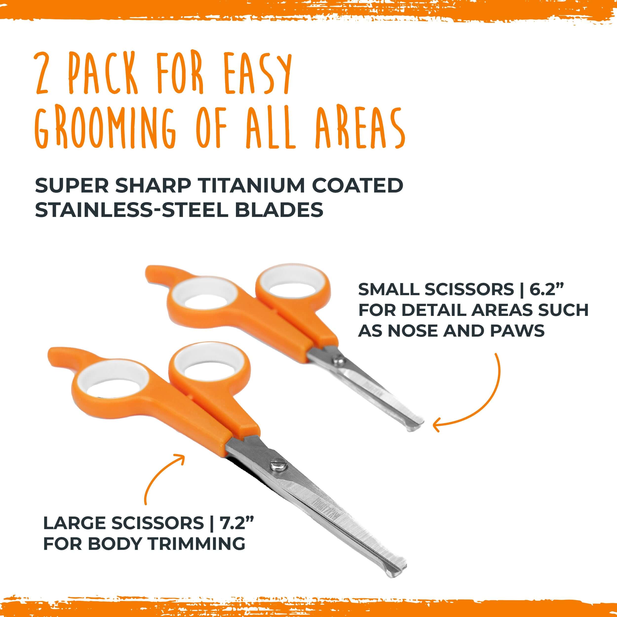 Dog Grooming Scissors (2 Pack)