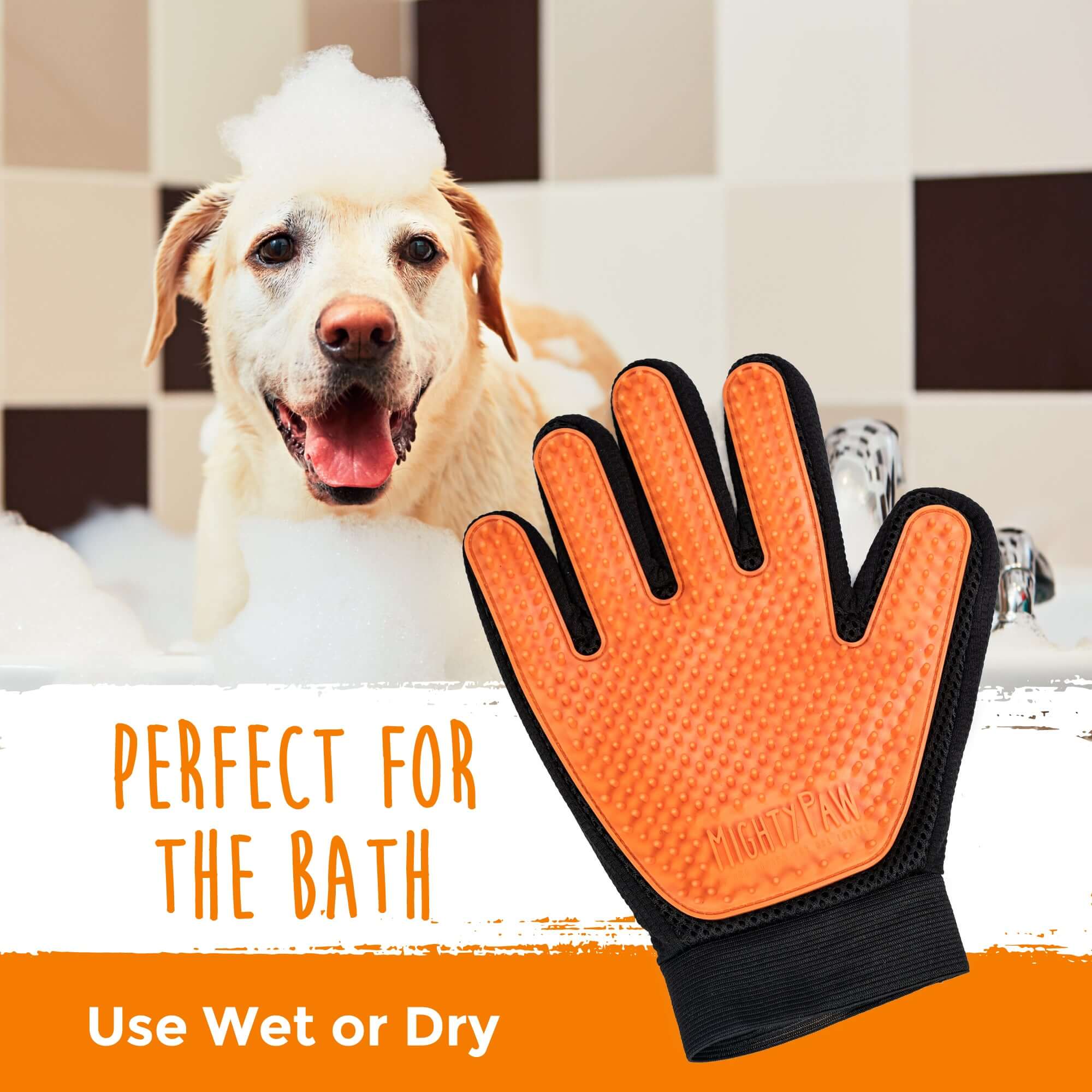 Pet hair best sale grooming glove