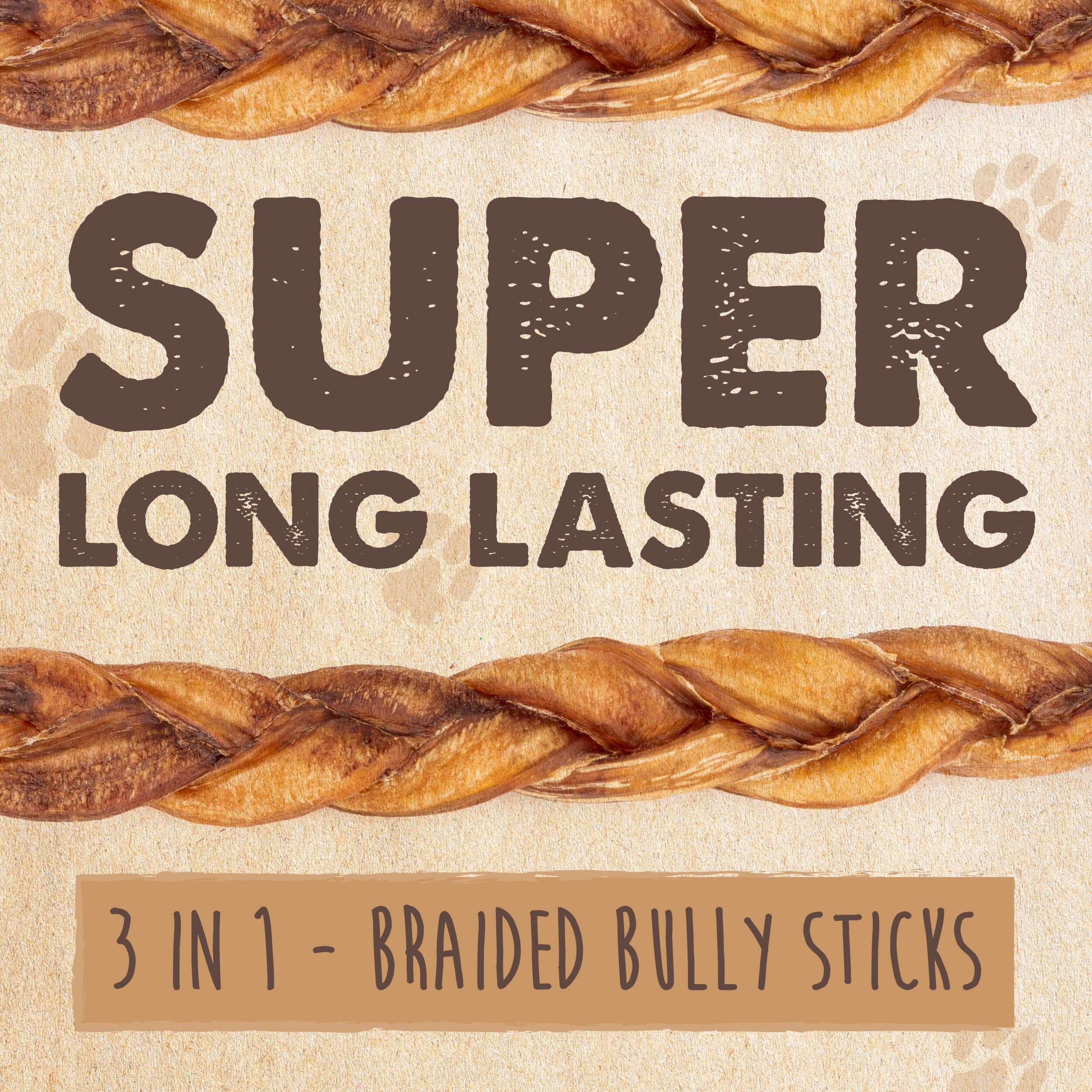 Large braided hotsell bully sticks