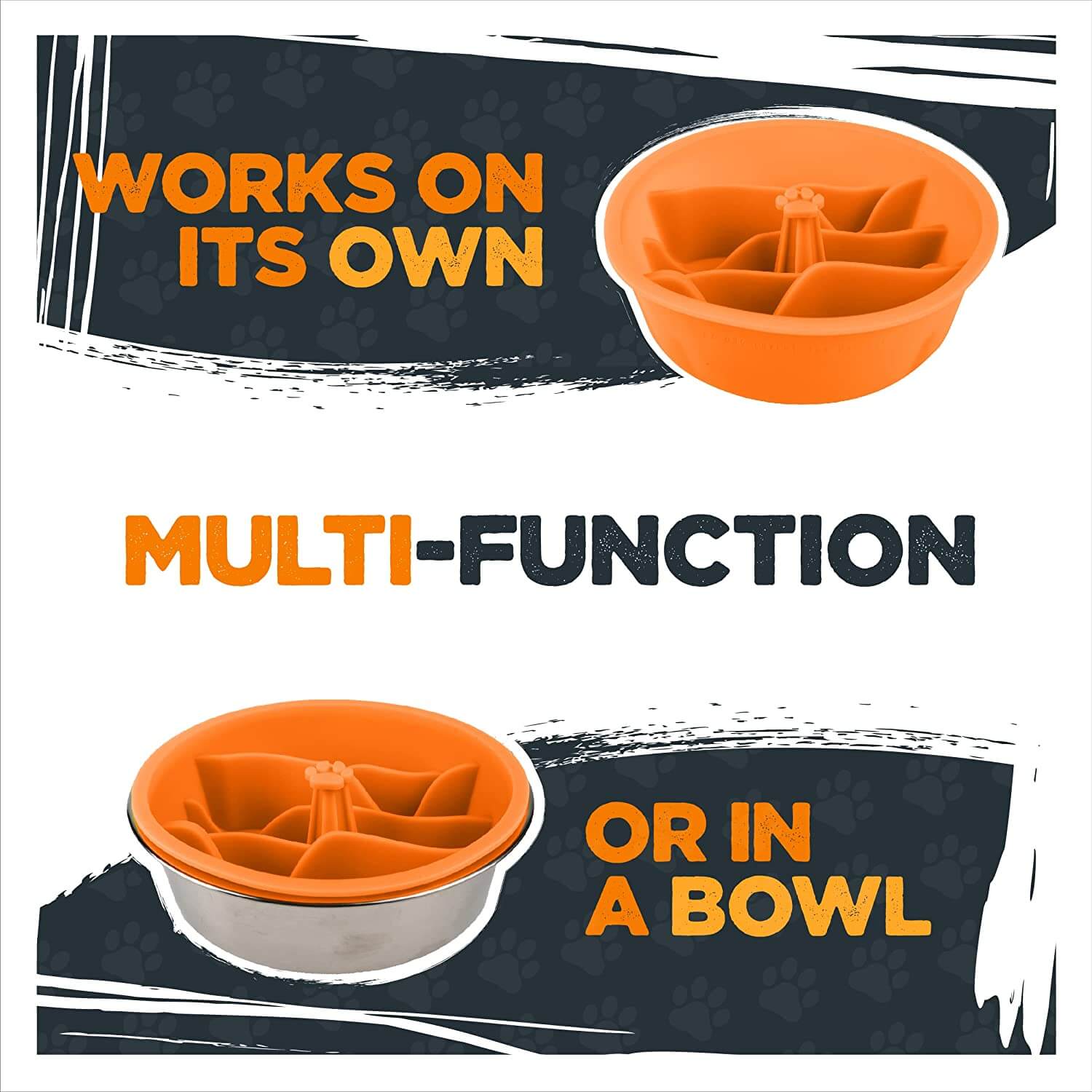 Mighty Paw Slow Feeder Dog Bowl (Insert) - Slow Feeder Dog Bowl -  Encourages Healthy Eating - Puzzle Maze Feeder Design - Puppy Slow Feeder -  Slow