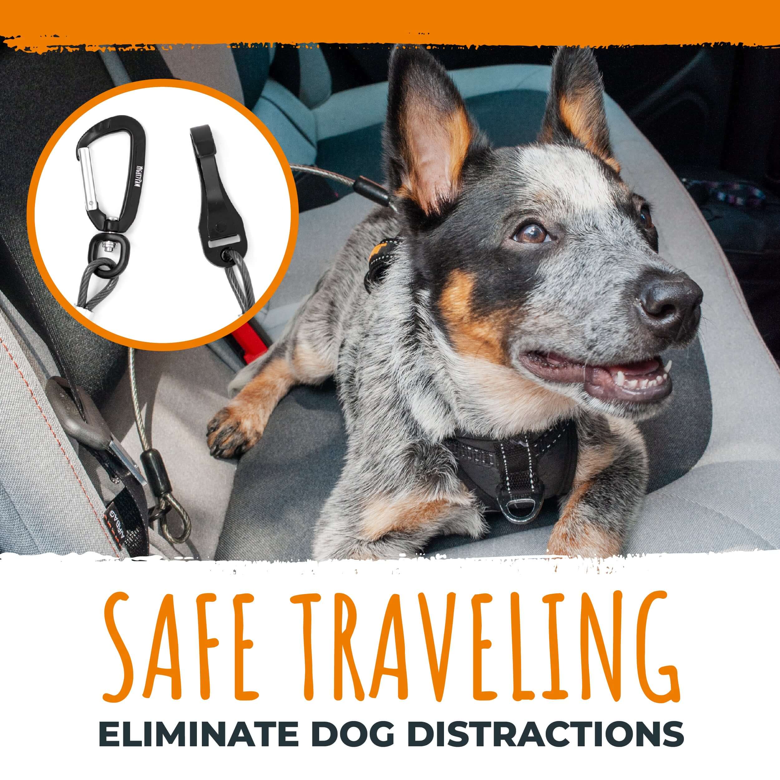 Chew Proof Safety Belt - Dog Car Safety Belt