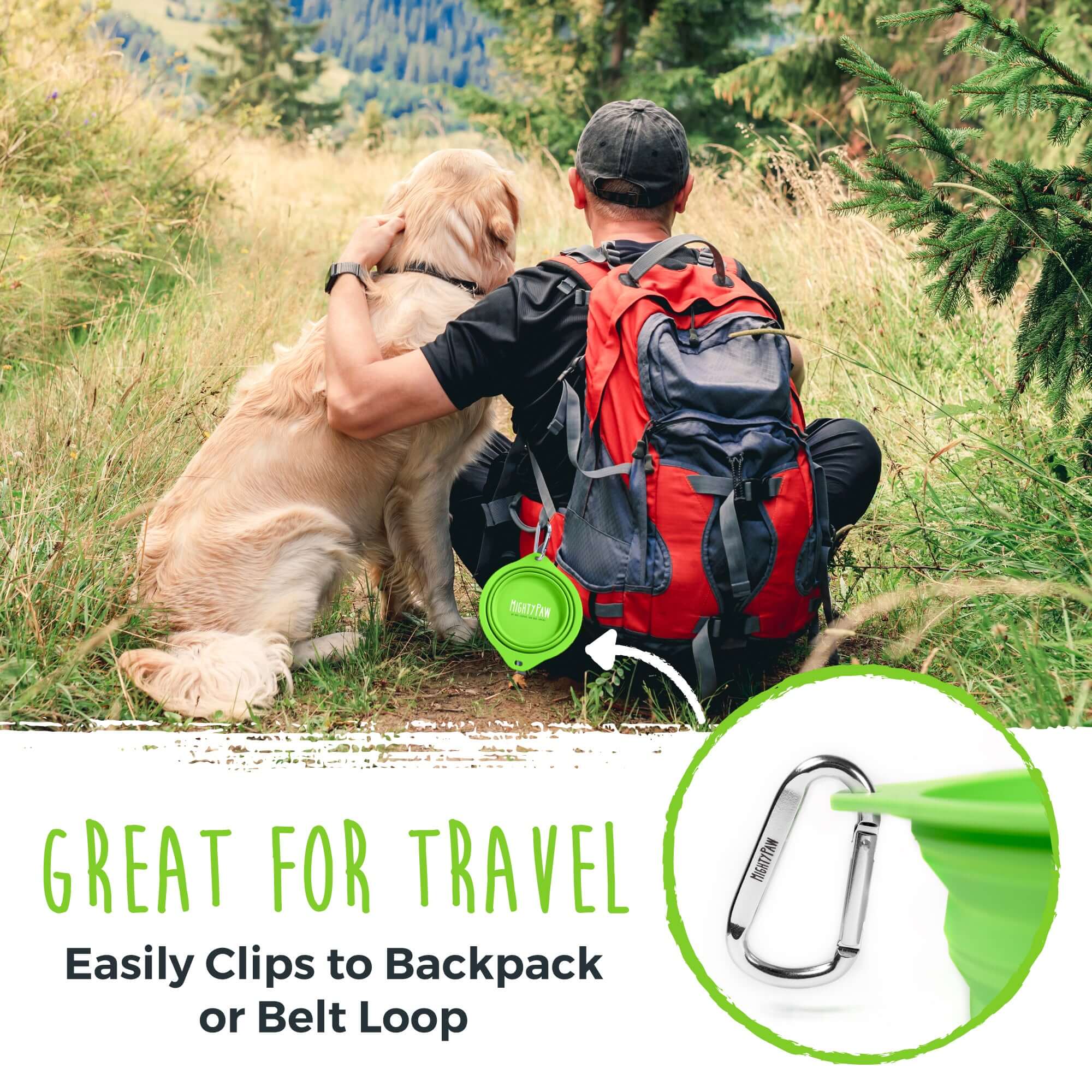 Collapsible Travel Dog Bowl Set