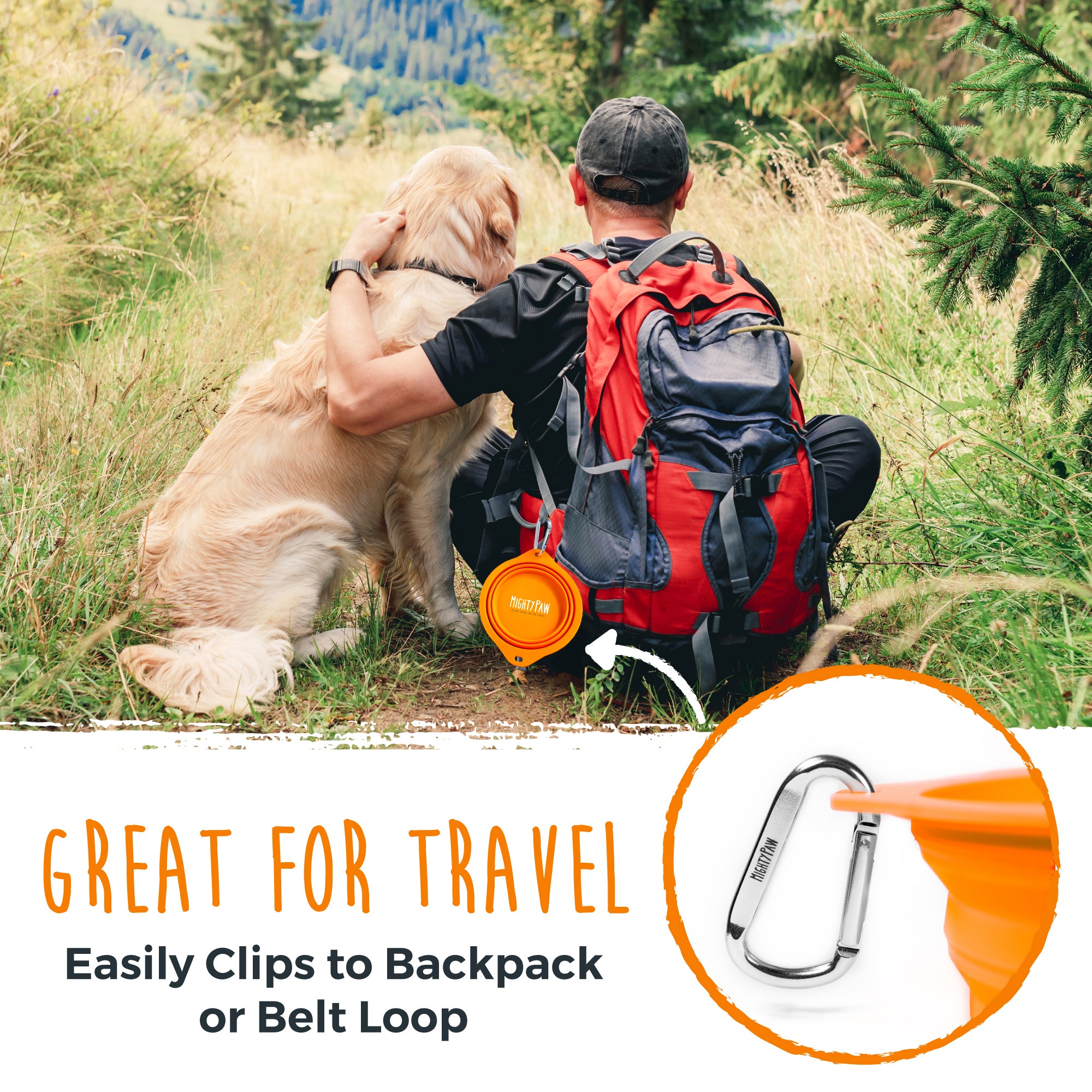 Collapsible Travel Dog Bowl Set