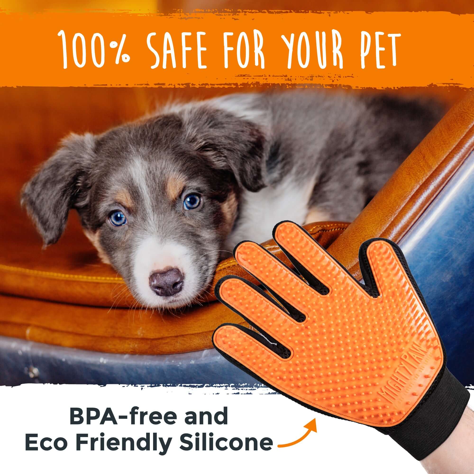 Pat your pet clearance five finger grooming glove