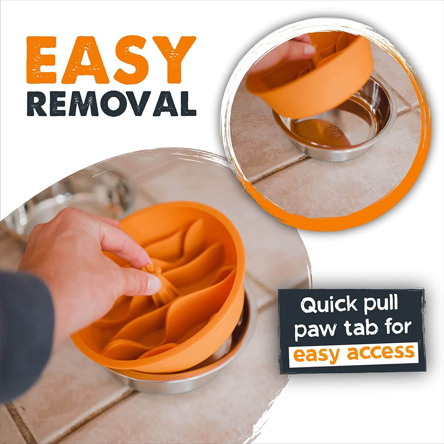 Easy feed clearance dog bowl