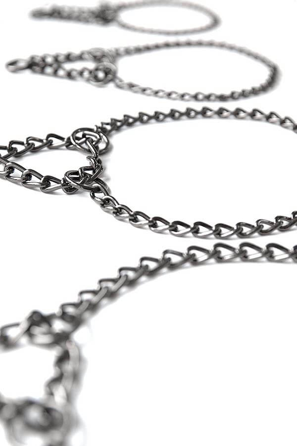 Martingale Cinch Chain Metal Collar
