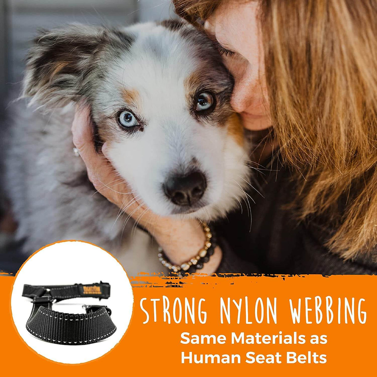 Ensure Safe Travels with Mighty Paw Car Headrest Dog Seat Belt