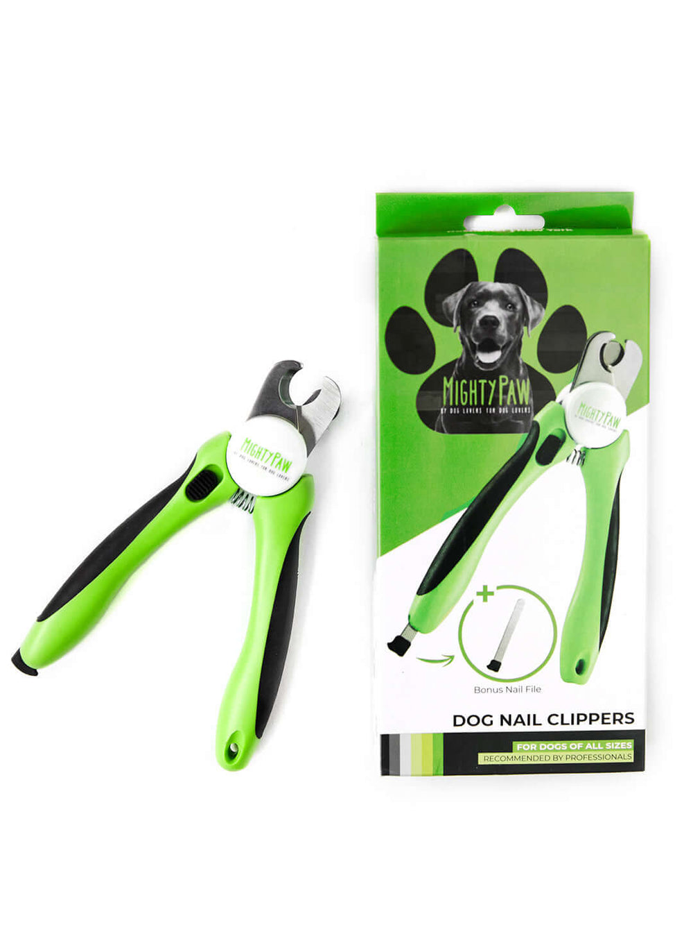 Mighty Paw Dog Nail Clippers with Safety Guard & Locking Switch