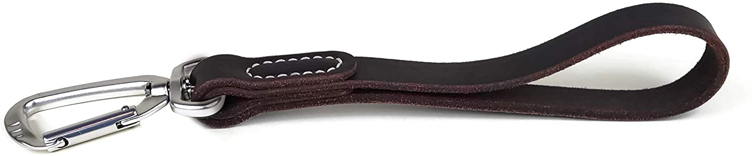 Leather Leash Tab - Short Dog Leash