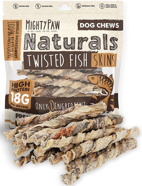 Fish skin outlet chews