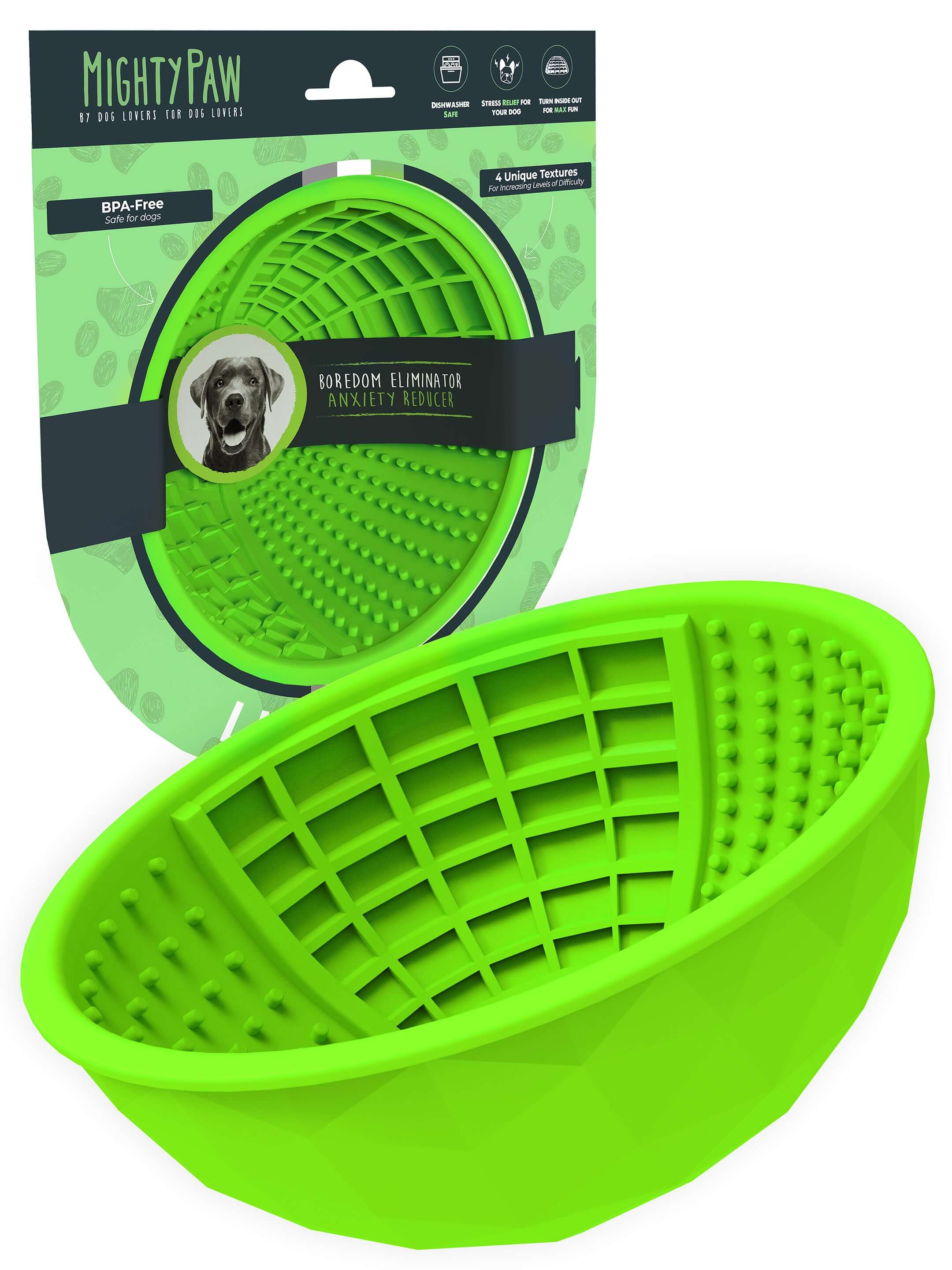 Mighty Paw Interactive Dog Lick Bowl: Mental Enrichment for Mealtime