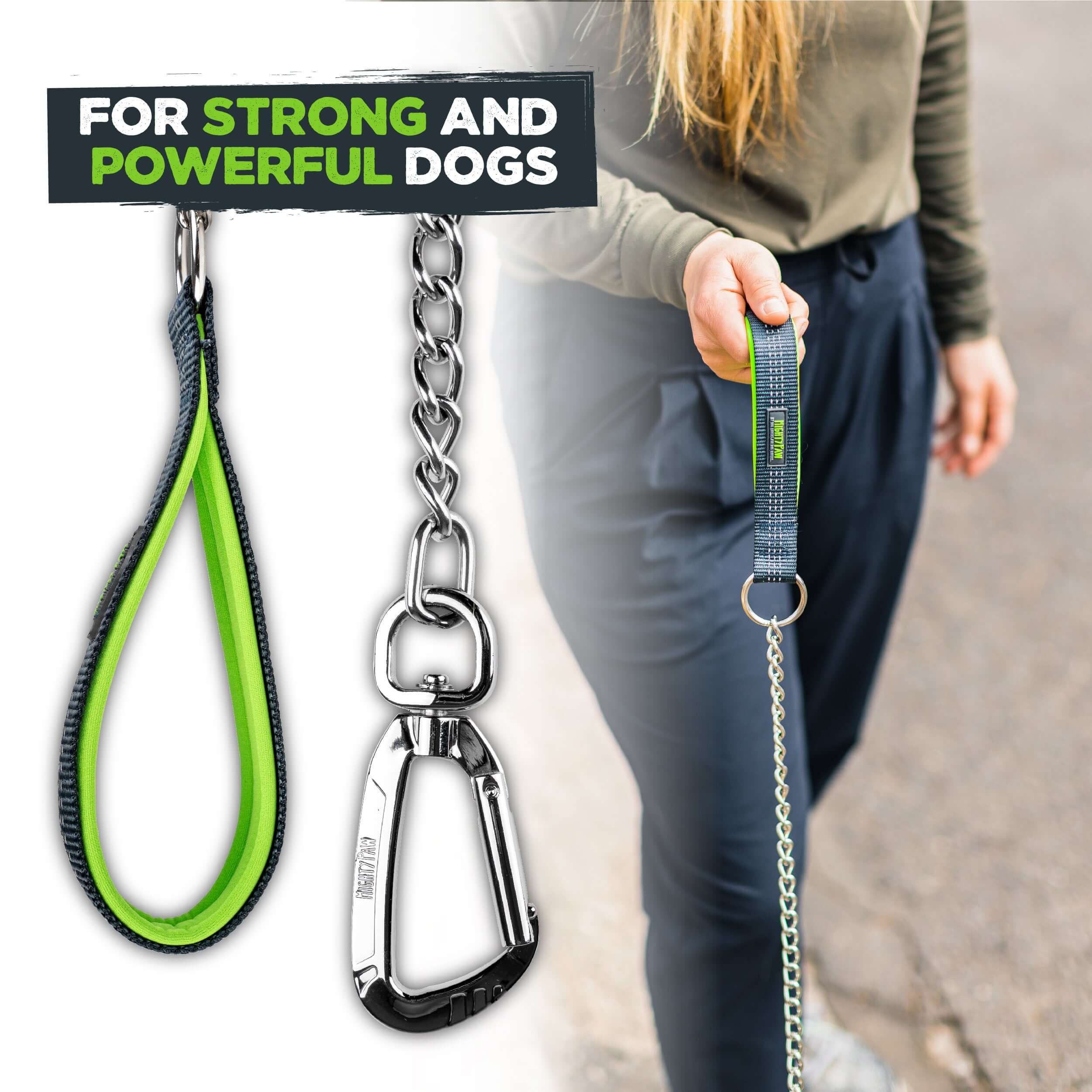 Chain leash deals for large dogs