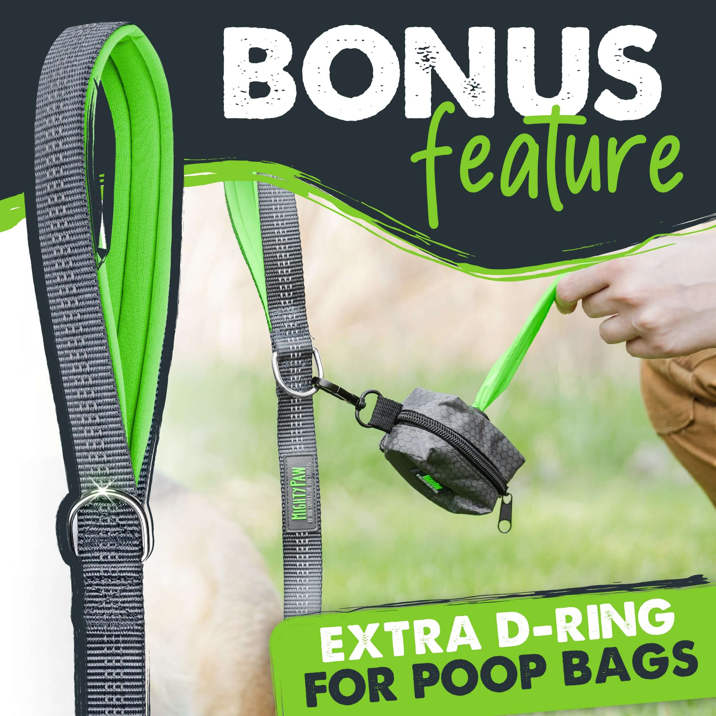 Dog leash with second cheap handle