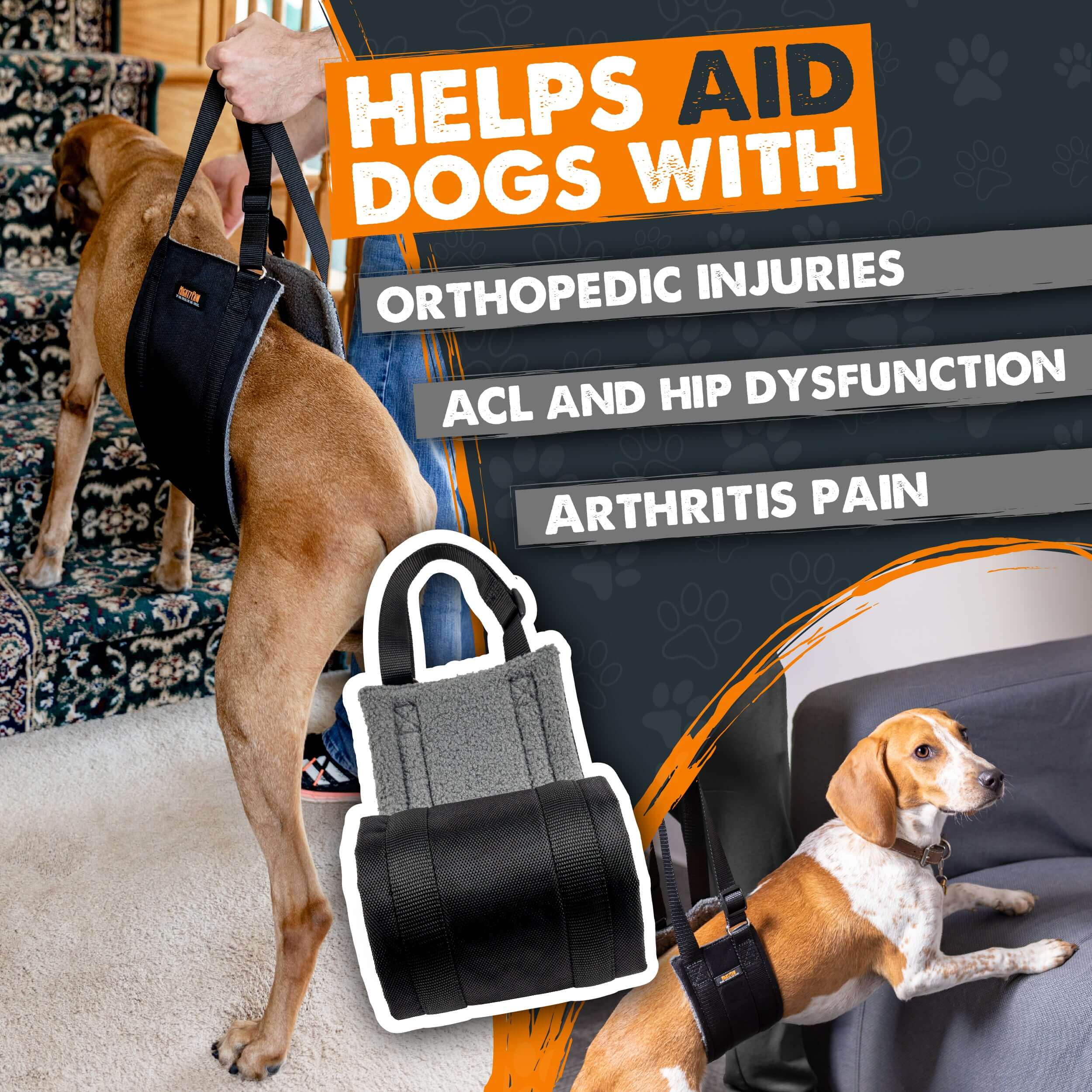 Lift Your Dog with Ease Mighty Paw Dog Lift Harness for Hind Leg Support