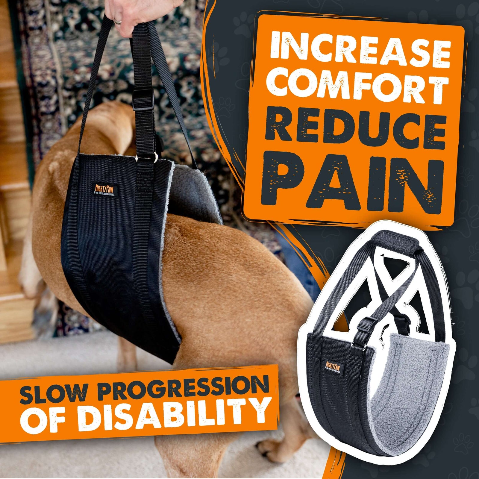 Provide Comfortable Support with Mighty Paw Dog Lift Harness