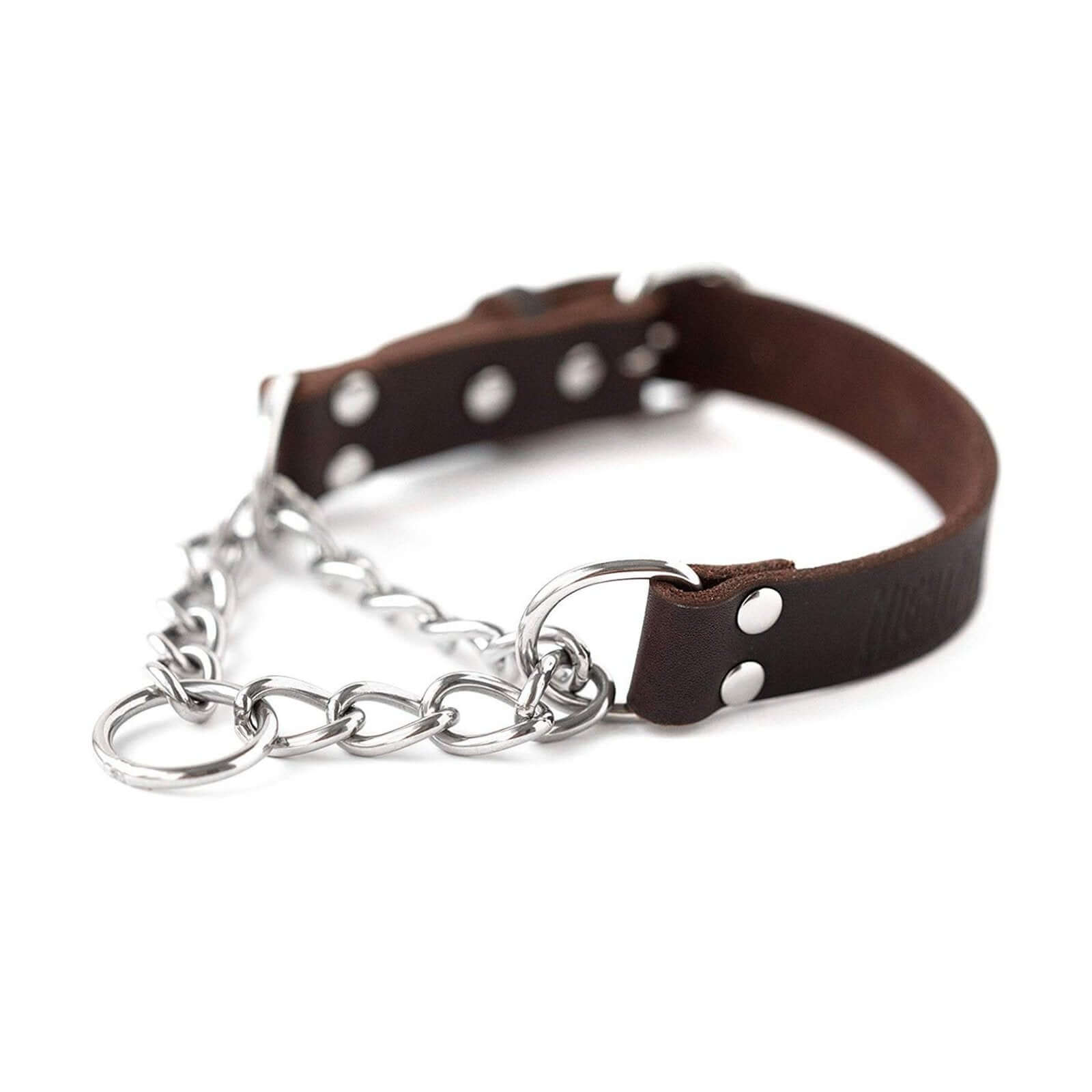 Leather Martingale Training Collar for Gentle Correction