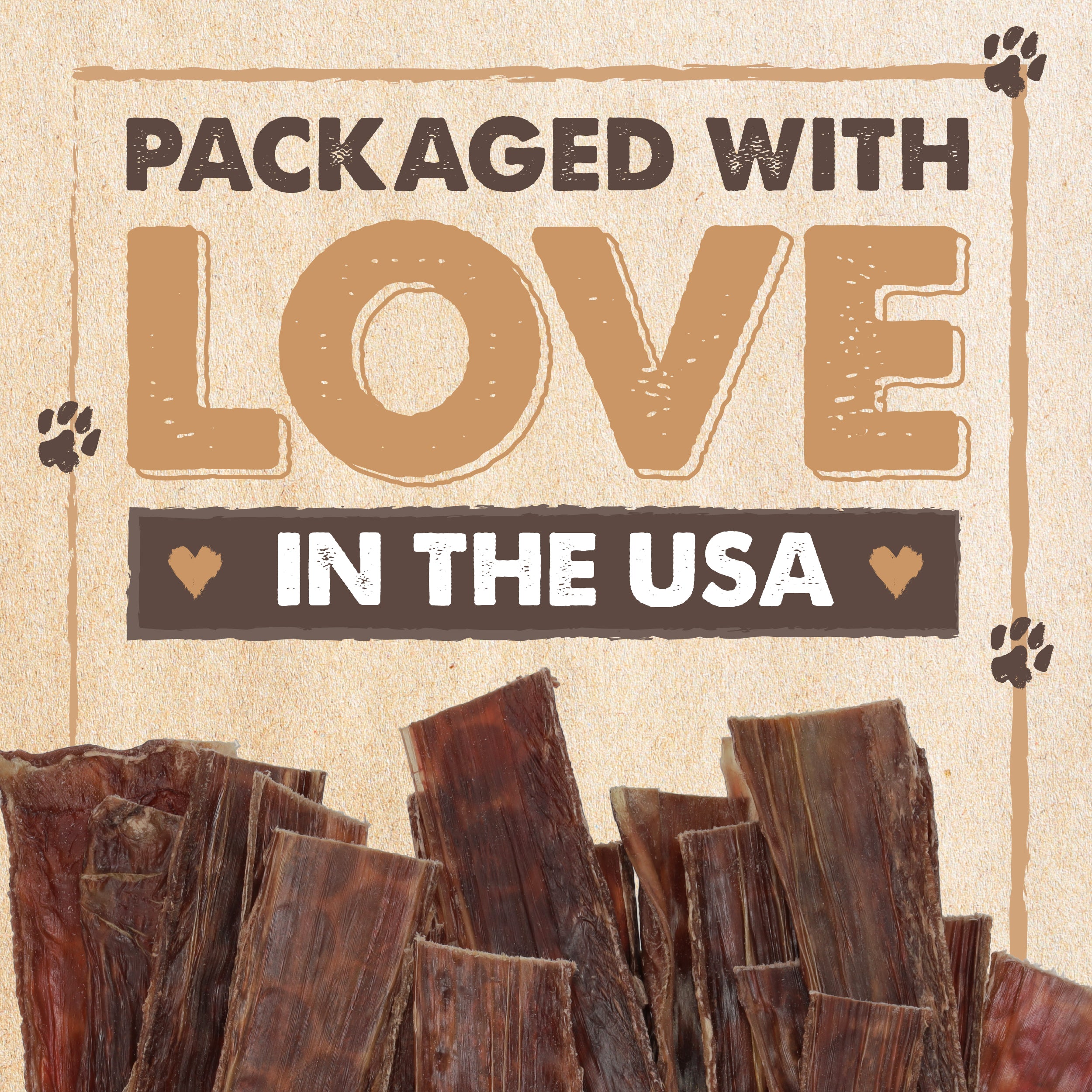 All-Natural Beef Gullet Jerky for Dogs