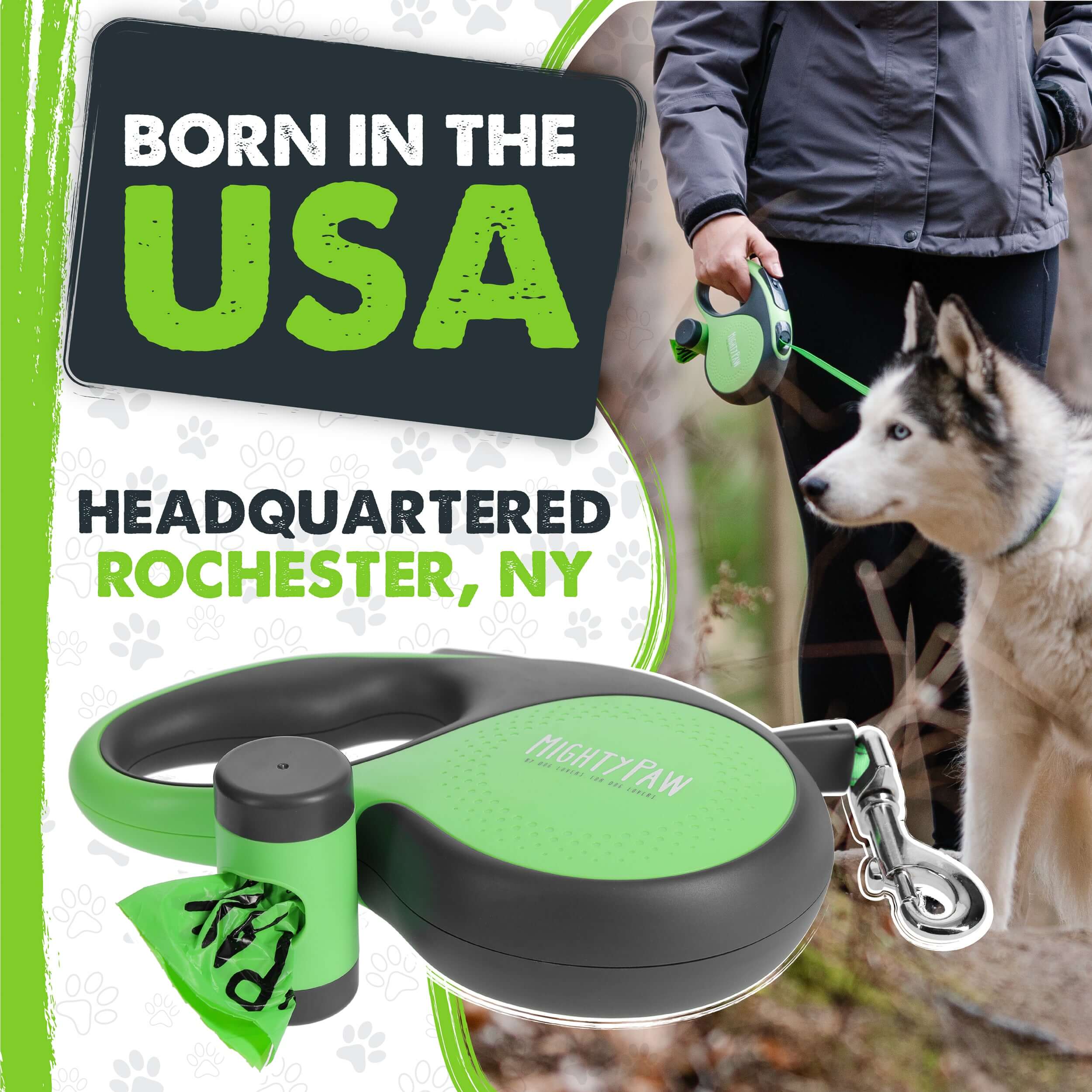 Flexi dog lead 2024 poop bag holder