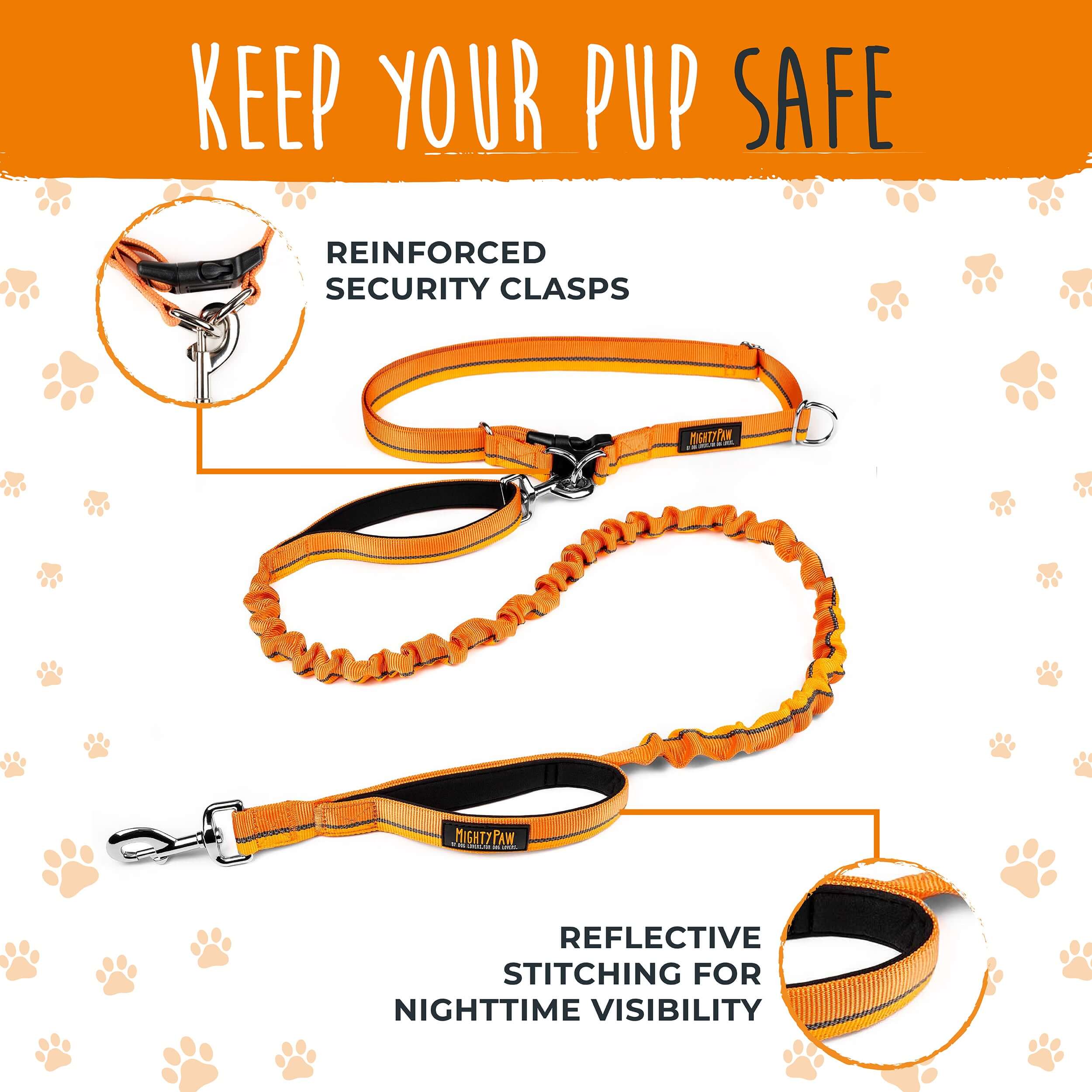 Mighty Paw Hands Free Bungee Leash 2.0