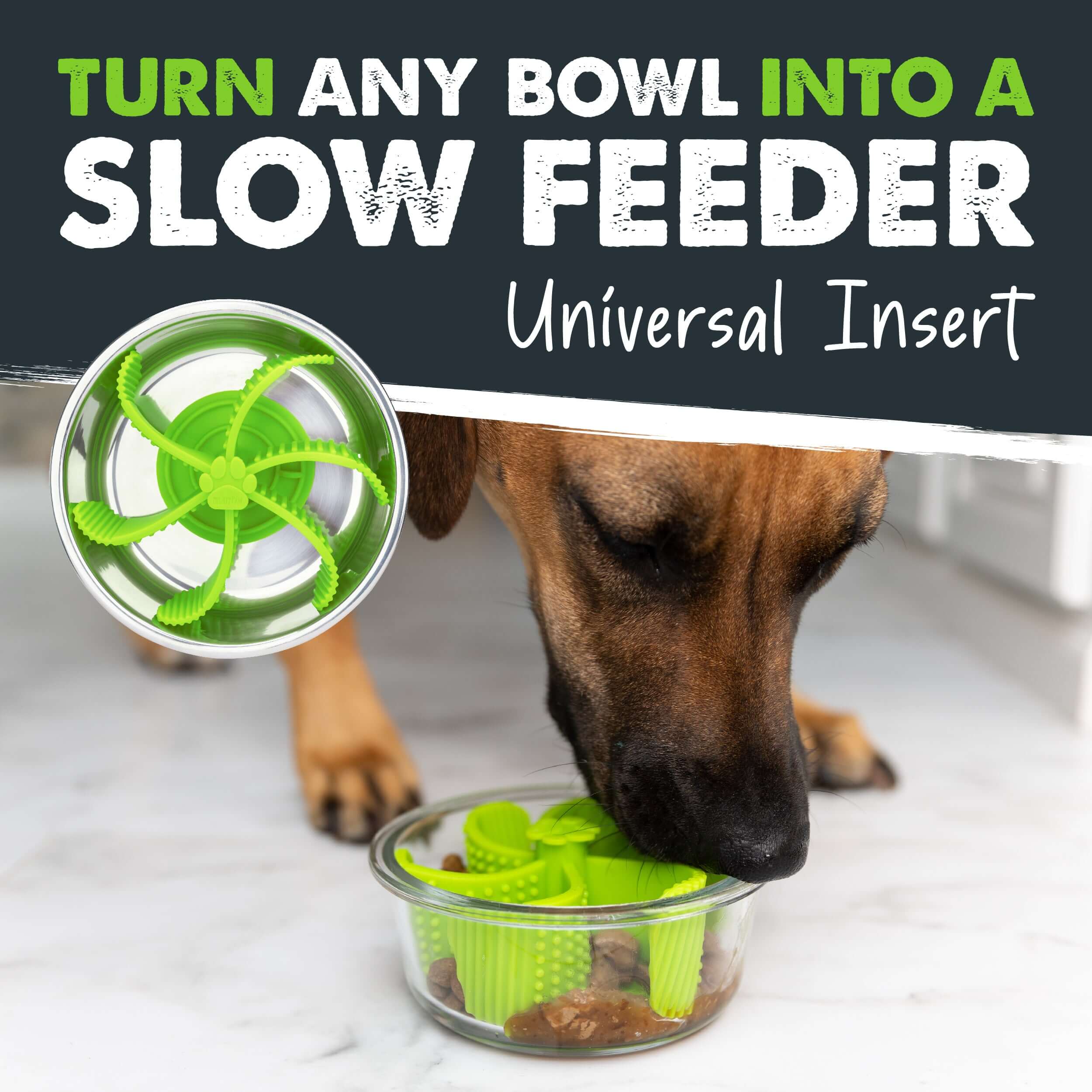 Slow Feeder Insert For Dog Bowl