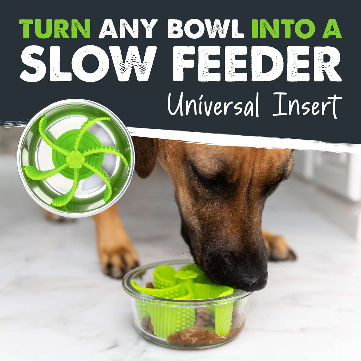 Slow Feeder Insert for Dog Bowl BPAFree &
