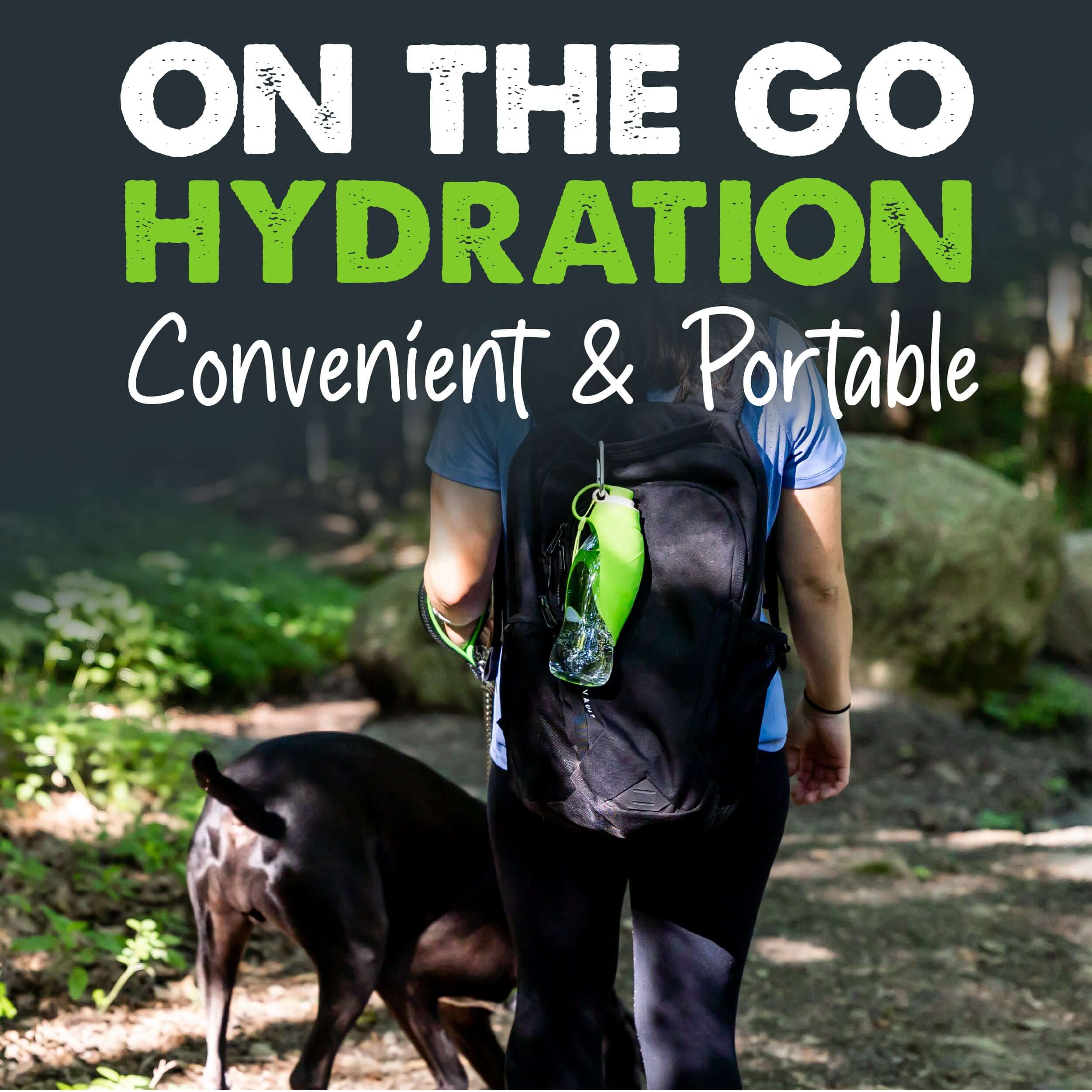 Dog hiking clearance water bottle